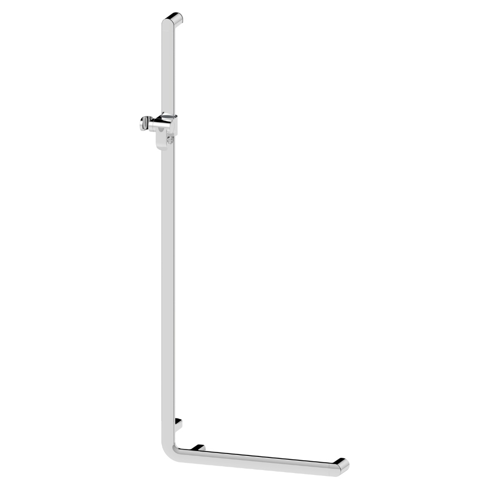 Product Cut out image of the Keuco Elegance Chrome Angled Shower Rail 31606 011102